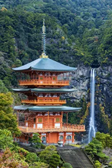 Nachi no taki Waterfall & Pagoda, Nachi Falls, Wakayama Prefecture, Honshu, Japan Nachi no taki Waterfall & Pagoda, Nachi Falls, Wakayama Prefecture, Honshu, Japan