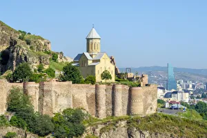 Narikala Fortress and Saint Nicholas Church, Tbilisi (Tiflis), Georgia Narikala Fortress and Saint Nicholas Church, Tbilisi (Tiflis), Georgia