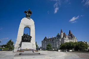 National War Memorial & Fairmont Chateau Laurier Hotel, Ottawa, Ontario, Canada National War Memorial & Fairmont Chateau Laurier Hotel, Ottawa, Ontario, Canada