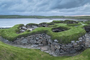 Neolithic settlement of Skara Brae in the Orkney Islands, Scotland