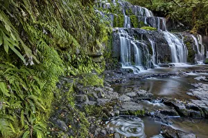 New Zealand, South Island, Catlins, Purakaunui Falls New Zealand, South Island, Catlins, Purakaunui Falls