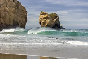 New Zealand, South Island, Tunnel Beach New Zealand, South Island, Tunnel Beach