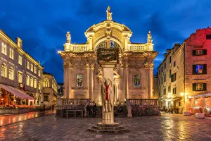 Night view of Church of St. Blaise, Dubrovnik, Croatia Night view of Church of St. Blaise, Dubrovnik, Croatia
