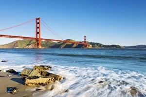 North America, USA, America, California, San Francisco, Golden gate bridge from Marine North America, USA, America, California, San Francisco, Golden gate bridge from Marine