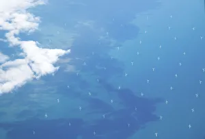 Offshore wind farm off the the east coast of UK Offshore wind farm off the the east coast of UK