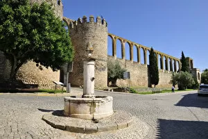Images Dated 28th June 2012: The old aqueduct of the walled village of Serpa. Alentejo, Portugal
