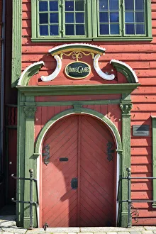 Old door in Bergens Old Town. Bergen, Norway Old door in Bergens Old Town. Bergen, Norway