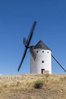 Old Spanish windmill, Alcazar de San Juan, Castilla-La Mancha, Spain Old Spanish windmill, Alcazar de San Juan, Castilla-La Mancha, Spain
