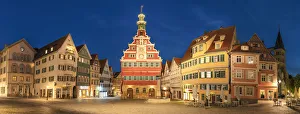 Old town hall at the market square, Esslingen, Baden-Wurttemberg, Germany Old town hall at the market square, Esslingen, Baden-Wurttemberg, Germany