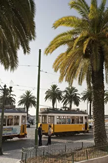 Old Tram, Baixa, Lisbon, Portugal