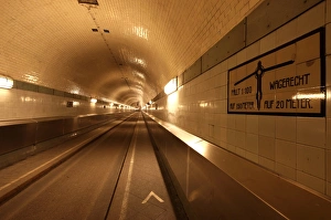 The old Tunnel under the River Elbe in Hamburg, Germany The old Tunnel under the River Elbe in Hamburg, Germany