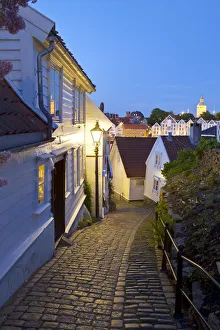 Old wooden buildings, Gamle Stan (old town), Stavanger, Rogaland County, Norway Old wooden buildings, Gamle Stan (old town), Stavanger, Rogaland County, Norway