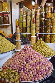 Olives for sale at the souk. Marrakech, Morocco Olives for sale at the souk. Marrakech, Morocco