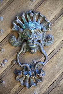 Ornate Door-Knocker, Neuburg Castle, Neuburg an der Donau, Upper Bavaria, Germany Ornate Door-Knocker, Neuburg Castle, Neuburg an der Donau, Upper Bavaria, Germany