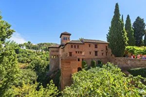 Palacio del Partal with Generalife, Alhambra, UNESCO World Heritage Site, Granada Palacio del Partal with Generalife, Alhambra, UNESCO World Heritage Site, Granada