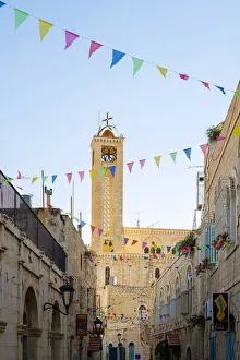 Palestine, West Bank, Bethlehem. Star Street in the old town Palestine, West Bank, Bethlehem. Star Street in the old town