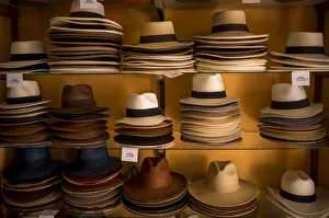Panama Hats on display, San Miguel de Allende, Guanajuato, Mexico Panama Hats on display, San Miguel de Allende, Guanajuato, Mexico