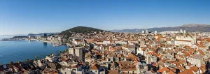 Panoramic view of the old town, Split, Dalmatia, Croatia Panoramic view of the old town, Split, Dalmatia, Croatia