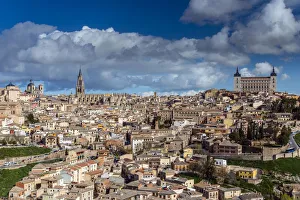 Panoramic view over Toledo, Castile La Mancha, Spain Panoramic view over Toledo, Castile La Mancha, Spain