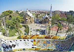 Park Guell, Barcelona, Catalonia, Spain, Europe Park Guell, Barcelona, Catalonia, Spain, Europe