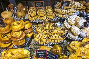 Pastries & croissants, Public Market, Granville Island, Vancouver, British Columbia