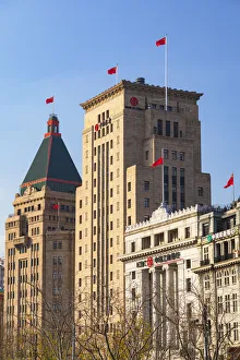 Peace Hotel and Bank of China on the Bund, Shanghai, China Peace Hotel and Bank of China on the Bund, Shanghai, China