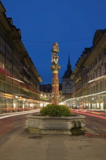 Pfeifferbrunnengasse fountain, Bern, Berner Oberland, Switzerland Pfeifferbrunnengasse fountain, Bern, Berner Oberland, Switzerland