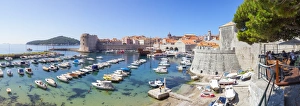 Picturesque harbor, Stari Grad (Old Town), Dubrovnik, Dalmatia, Croatia Picturesque harbor, Stari Grad (Old Town), Dubrovnik, Dalmatia, Croatia