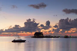 Olhuveli Beach And Spa Resort Gallery: Pier at Olhuveli Beach and Spa Resort at sunset, South Male Atoll, Kaafu Atoll, Maldives