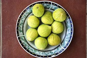 A plate of Mediterranean Figs, Crete, Greece A plate of Mediterranean Figs, Crete, Greece