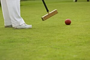 Images Dated 15th July 2008: Playing croquet