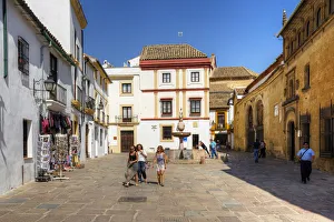 Plaza del Potro with Fuenta del Potro and the Museum of Fine Arts, Cordoba, Andalusia Plaza del Potro with Fuenta del Potro and the Museum of Fine Arts, Cordoba, Andalusia