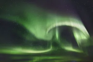 Vatnajokull National Park Gallery: Polar light (Aurora Borealis) - Iceland, Eastern Region