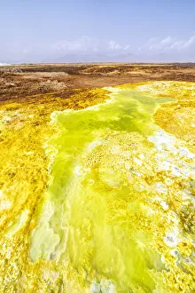 Pools of volcanic acid sulphur, Dallol, Danakil Depression, Afar Region, Ethiopia, Africa Pools of volcanic acid sulphur, Dallol, Danakil Depression, Afar Region, Ethiopia, Africa
