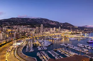 Port Hercules Harbour at Night, Monte Carlo, Monaco Port Hercules Harbour at Night, Monte Carlo, Monaco