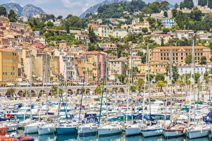 Port, Menton, Alpes-Maritimes, Provence-Alpes-Cote D'Azur, French Riviera, France Port, Menton, Alpes-Maritimes, Provence-Alpes-Cote D'Azur, French Riviera, France