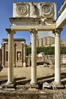 Portico of the Roman Forum in Merida, Spain Portico of the Roman Forum in Merida, Spain