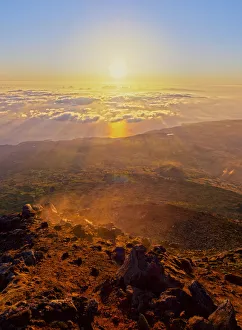 Portugal, Azores, Pico, Sunrise viewed from the top of the Mount Pico Portugal, Azores, Pico, Sunrise viewed from the top of the Mount Pico