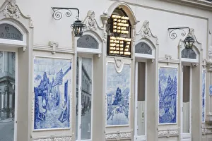 Portugal, Madeira, Funchal, Ritz cafe, Hand painted tiles portraying old Madeira scenes Portugal, Madeira, Funchal, Ritz cafe, Hand painted tiles portraying old Madeira scenes