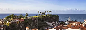 Archipelago Gallery: Portugal, Madeira, Funchal, View of Camara de Lobos beneath Ilheu gardens