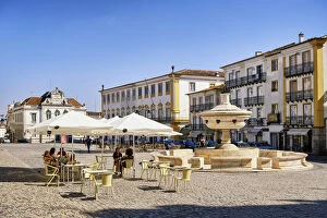 PraAA┬ºa do Giraldo, a Unesco World Heritage Site. Evora, Portugal