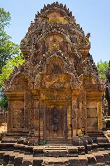 Prasat Banteay Srei temple ruins, UNESCO World Heritage Site, Siem Reap Province Prasat Banteay Srei temple ruins, UNESCO World Heritage Site, Siem Reap Province