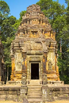 Prasat Preah Ko temple ruins, Roluos, UNESCO World Heritage Site, Siem Reap Province Prasat Preah Ko temple ruins, Roluos, UNESCO World Heritage Site, Siem Reap Province