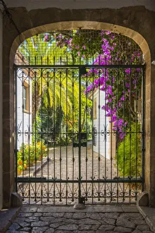 Private courtyard in Palma, Mallorca, Balearic Islands, Spain Private courtyard in Palma, Mallorca, Balearic Islands, Spain