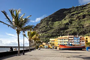 Promenade, Puerto Tazacorte, La Palma, Canary Islands, Spain Promenade, Puerto Tazacorte, La Palma, Canary Islands, Spain
