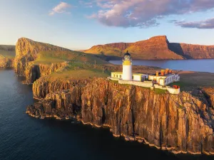 Neist Point Lighthouse Aerial Print