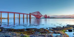 Forth Bridge Prints: Forth Bridges Print: Queensferry Landscape