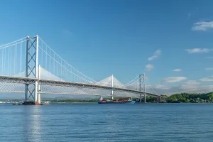 UK Suspension Bridges Prints: UK, Scotland, Lothian, Near Edinburgh