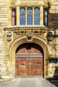 Cambridge Prints: Print of Historic Door at Kings College, Cambridge