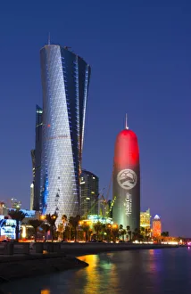 Qatar, Doha, Al Bidda Tower and Burj Qatar Qatar, Doha, Al Bidda Tower and Burj Qatar